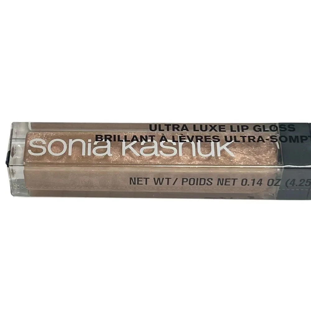 Sonia Kashuk Ultra Luxe Lip Gloss Sparkling Sugar 01‎ New Hydrating Beige, Nude